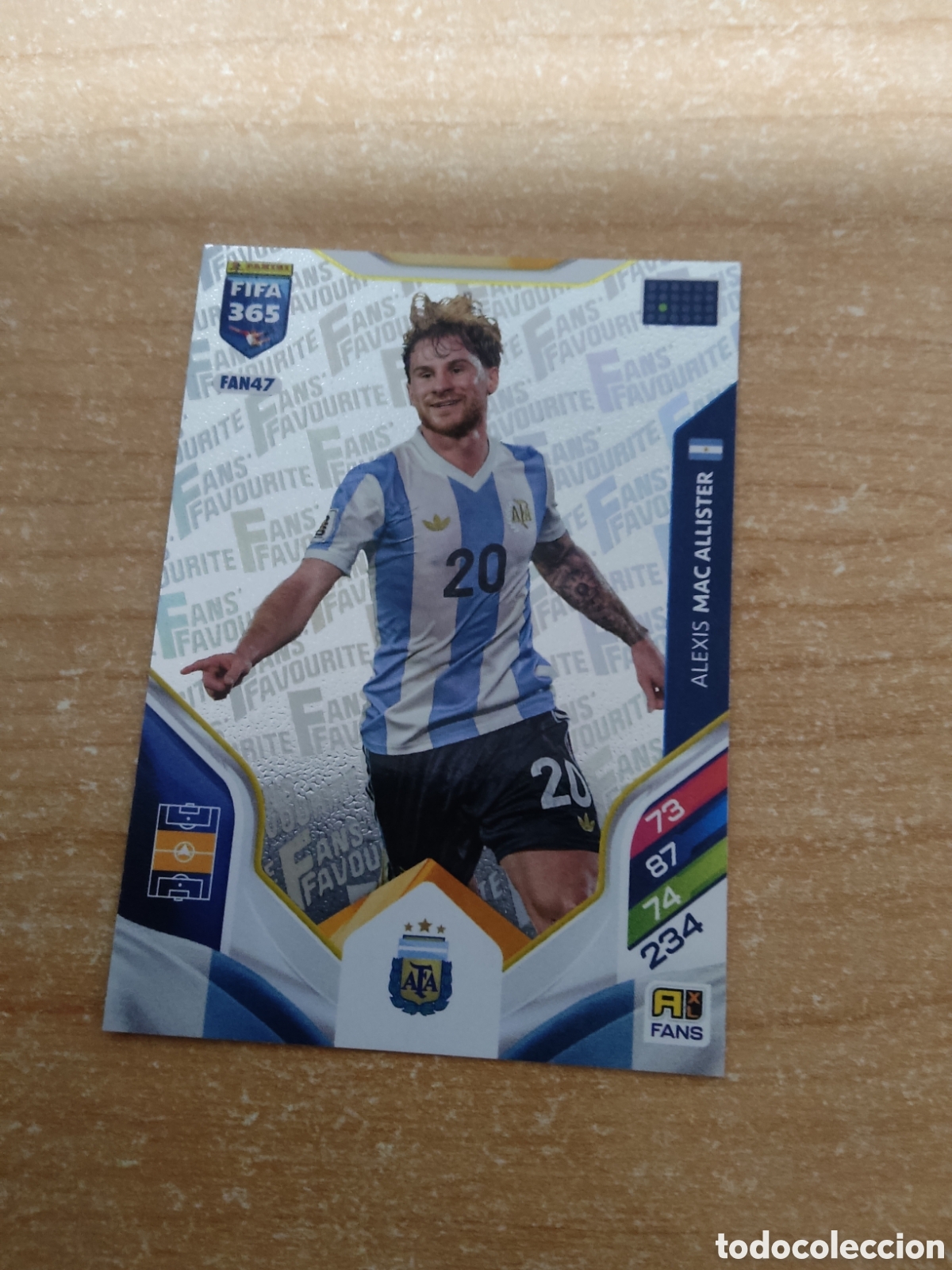 Cromos de f&uacute;tbol: FAN47 MAC ALLISTER ARGENTINA FIFA 365 ADRENALYN 2026
