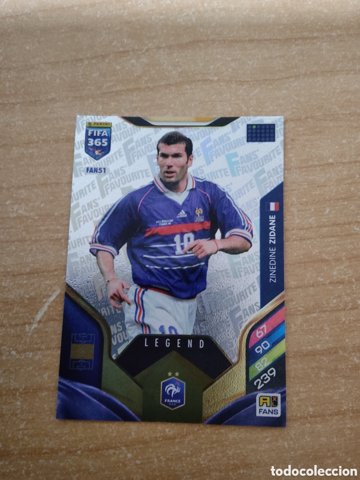 Cromos de f&uacute;tbol: FAN51 ZINEDINE ZIDANE LEGEND FRANCIA FIFA 365 ADRENALYN 2026