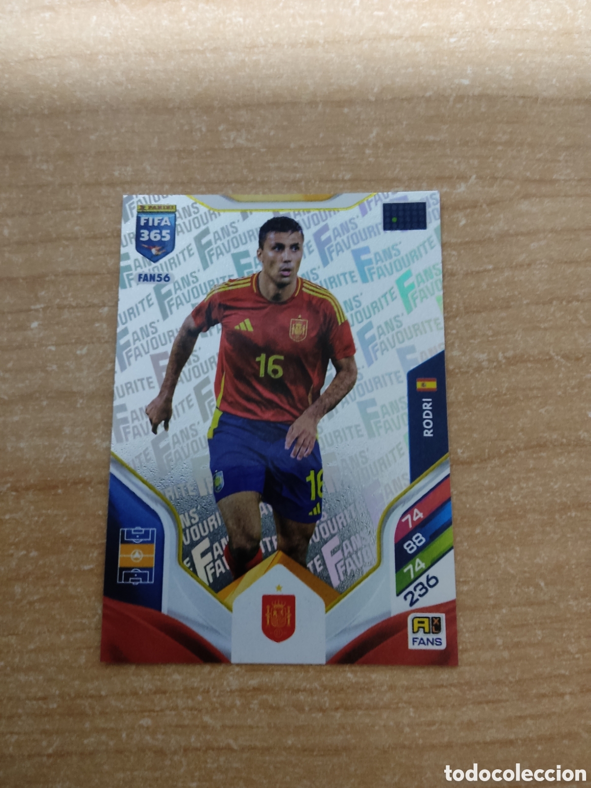 Cromos de Futebol: FAN56 RODRI ESPA&Ntilde;A FIFA 365 ADRENALYN 2026