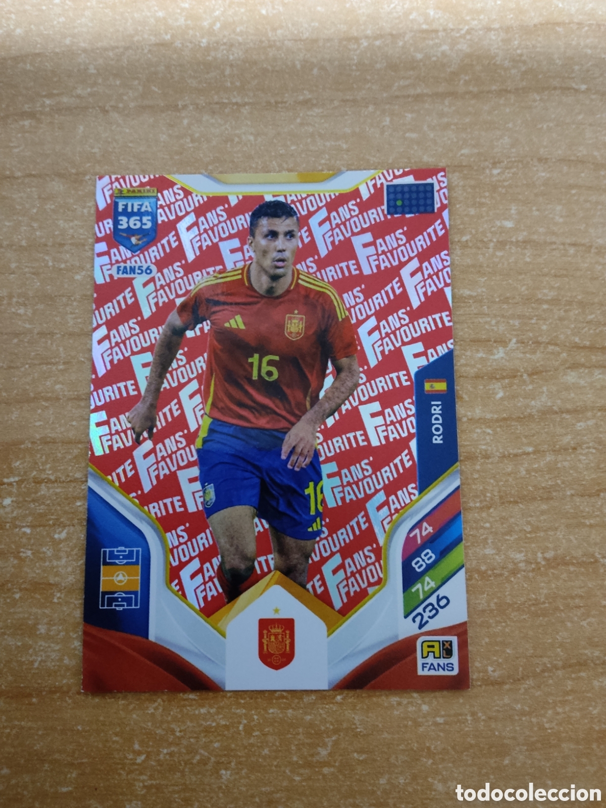 Cromos de Futebol: FAN56 RODRI ESPA&Ntilde;A ROJA FIFA 365 ADRENALYN 2026