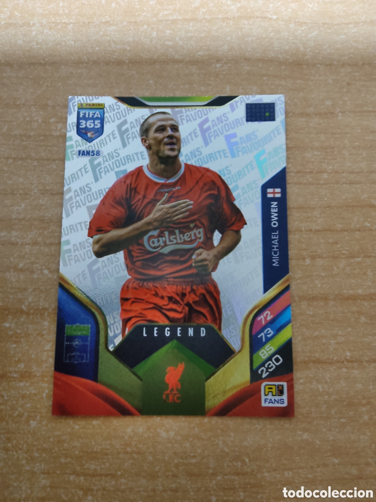 Cromos de f&uacute;tbol: FAN58 MICHAEL OWEN LEGEND LIVERPOOL FIFA 365 ADRENALYN 2026