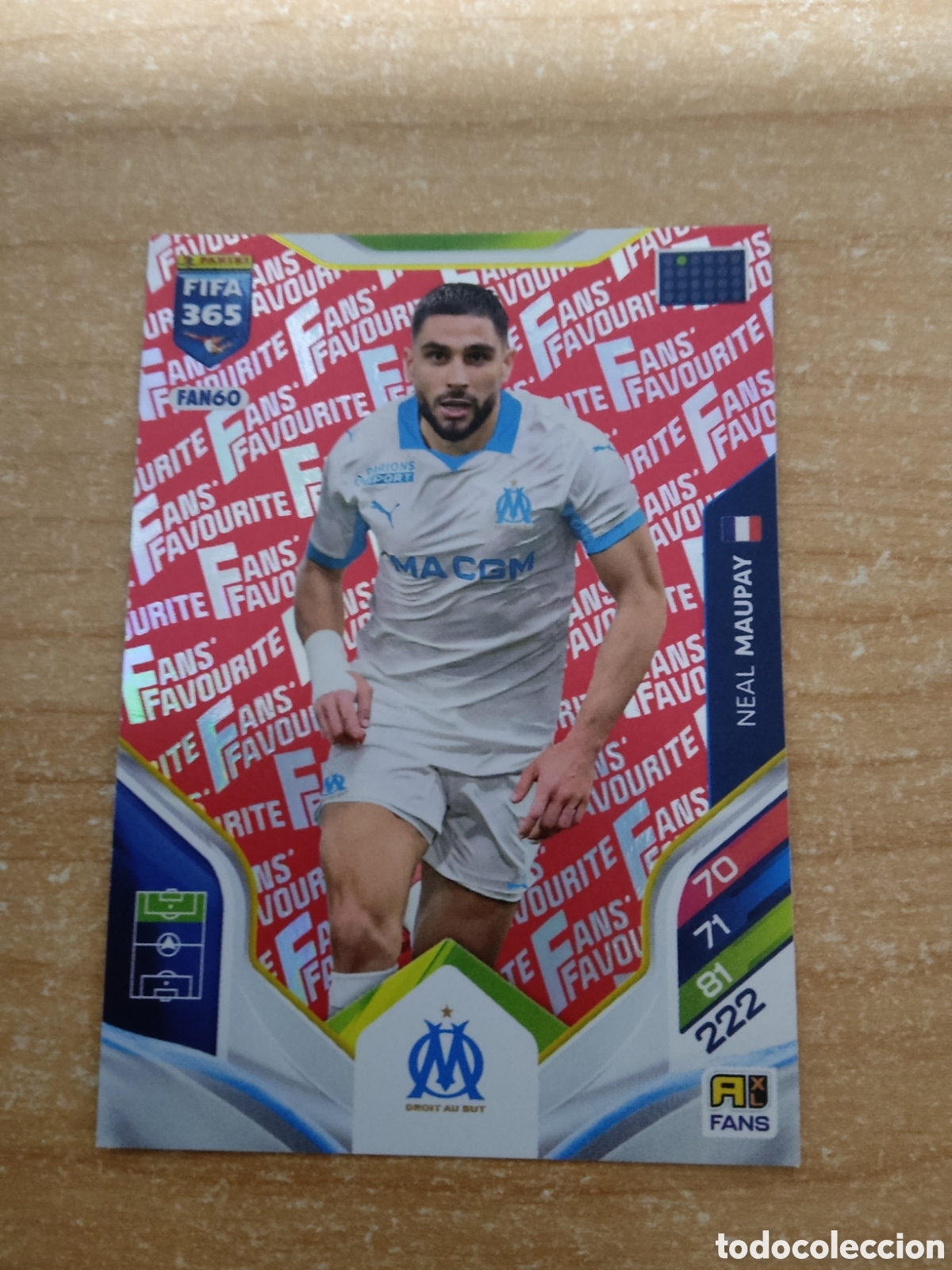 Cromos de f&uacute;tbol: FAN60 MAUPAY OLYMPIQUE MARSEILLE ROJA FIFA 365 ADRENALYN 2026