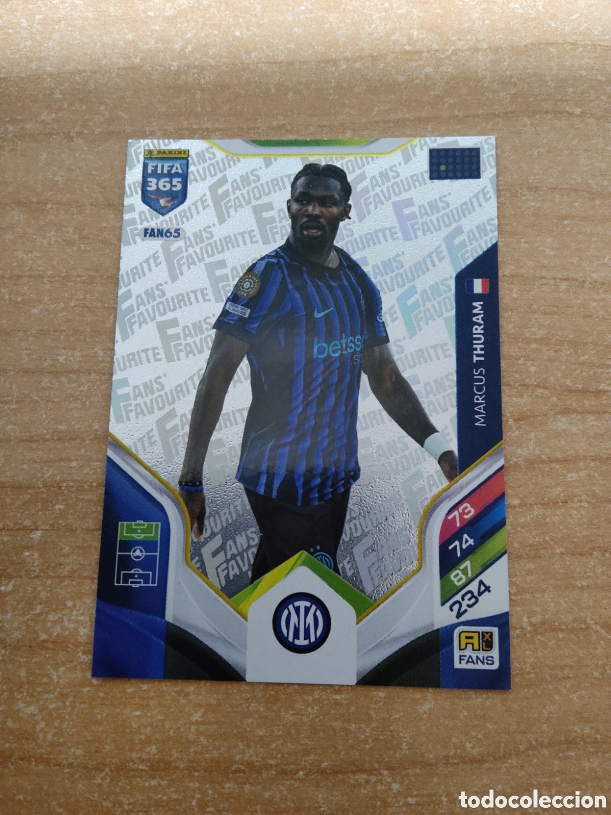 Cromos de f&uacute;tbol: FAN65 MARCUS THURAM INTER MILAN FIFA 365 ADRENALYN 2026