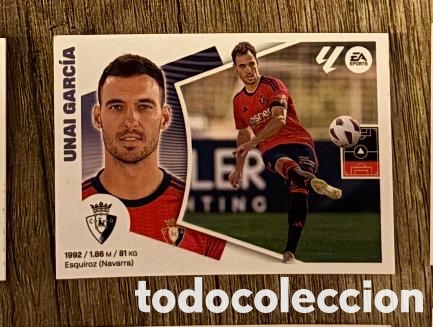 Cromos de f&uacute;tbol: UNAI GARCIA OSASUNA Liga Este 2024-25 Panini sticker