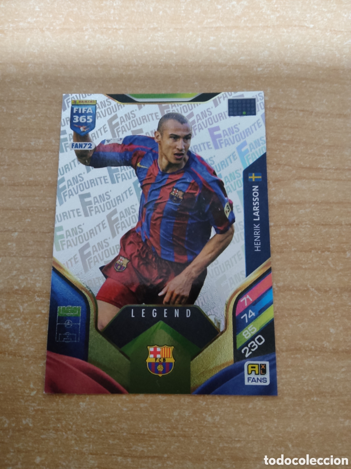 Cromos de f&uacute;tbol: FAN72 HENRIK LARSSON LEGEND BARCELONA FIFA 365 ADRENALYN 2026