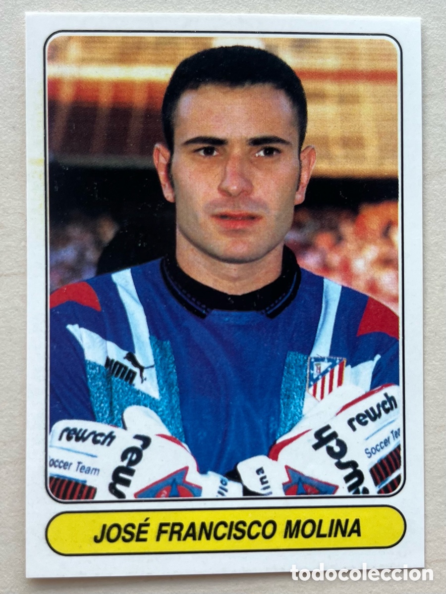 Cromos de f&uacute;tbol: Molina #9 European Stars 1996-97 - Atl&eacute;tico de Madrid