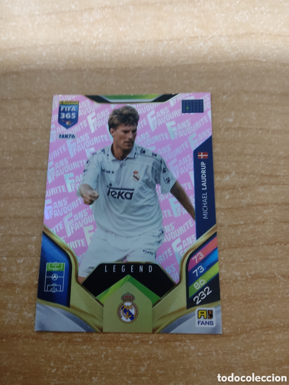 Cromos de f&uacute;tbol: FAN76 MICHAEL LAUDRUP REAL MADRID ROSA FIFA 365 ADRENALYN 2026