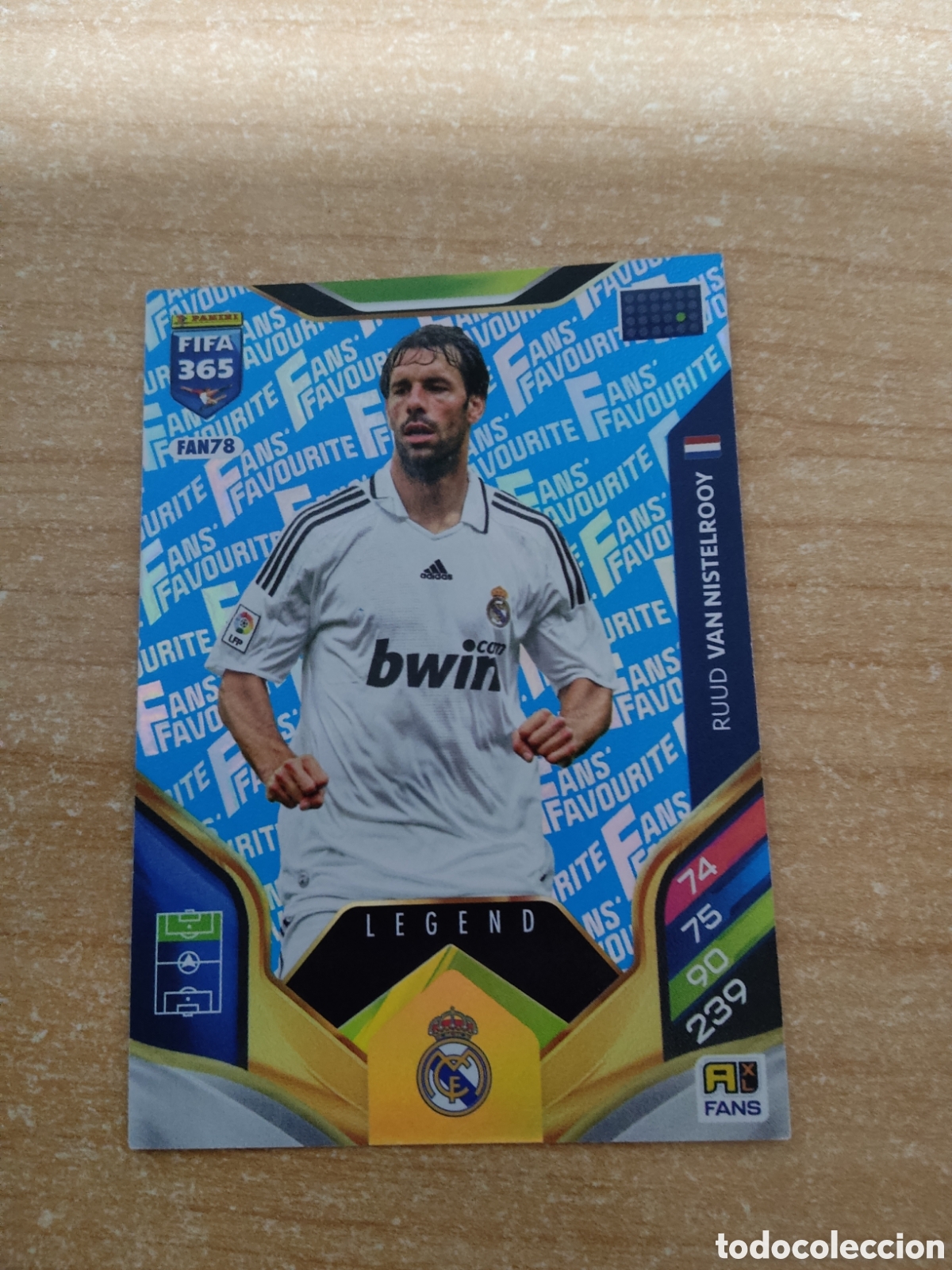 Cromos de f&uacute;tbol: FAN78 VAN NISTELROOY REAL MADRID LEGEND AZUL FIFA 365 ADRENALYN 2026