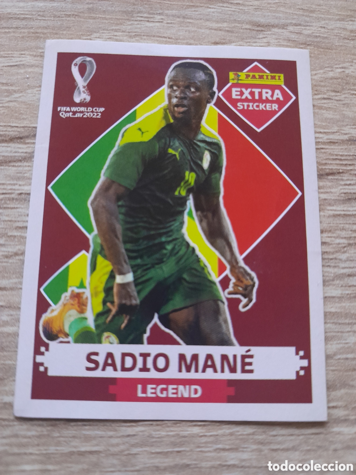 Cromos de f&uacute;tbol: Mundial 2022 Qatar extra sticker sadio mane
