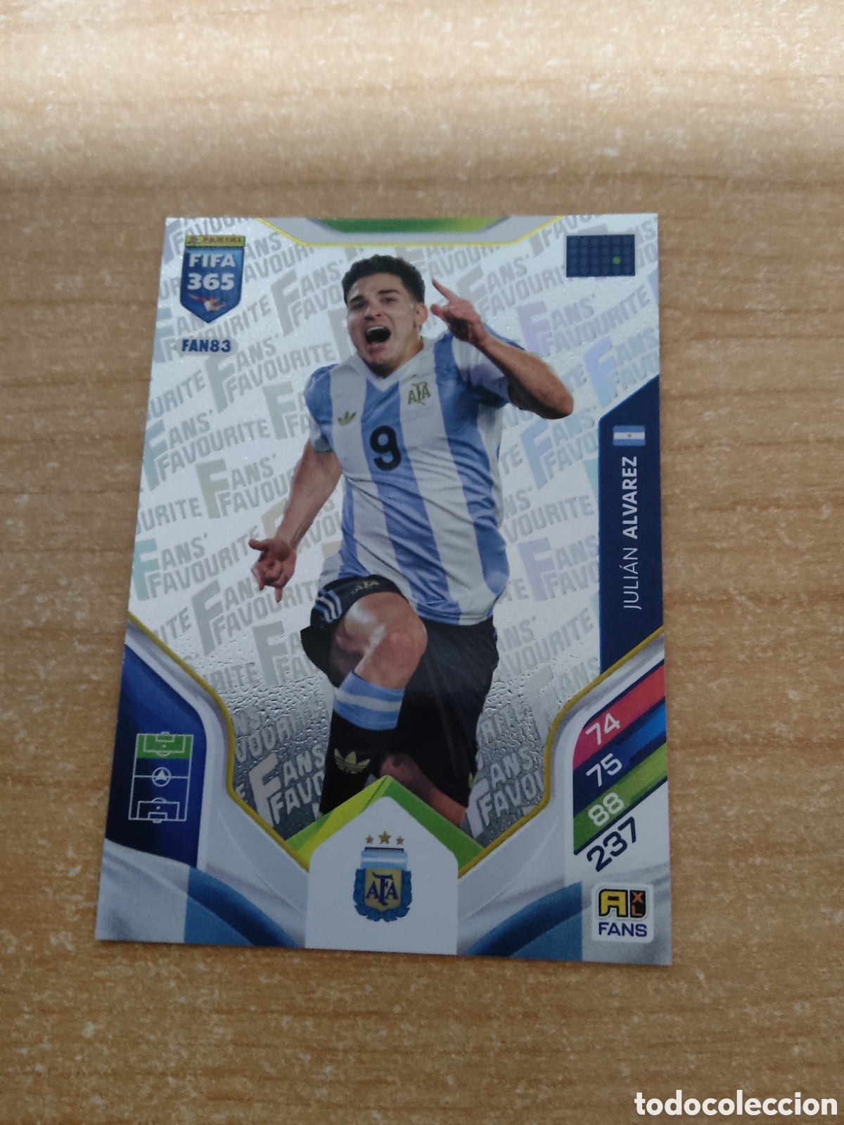 Cromos de f&uacute;tbol: FAN83 JULIAN ALVAREZ ARGENTINA FIFA 365 ADRENALYN 2026