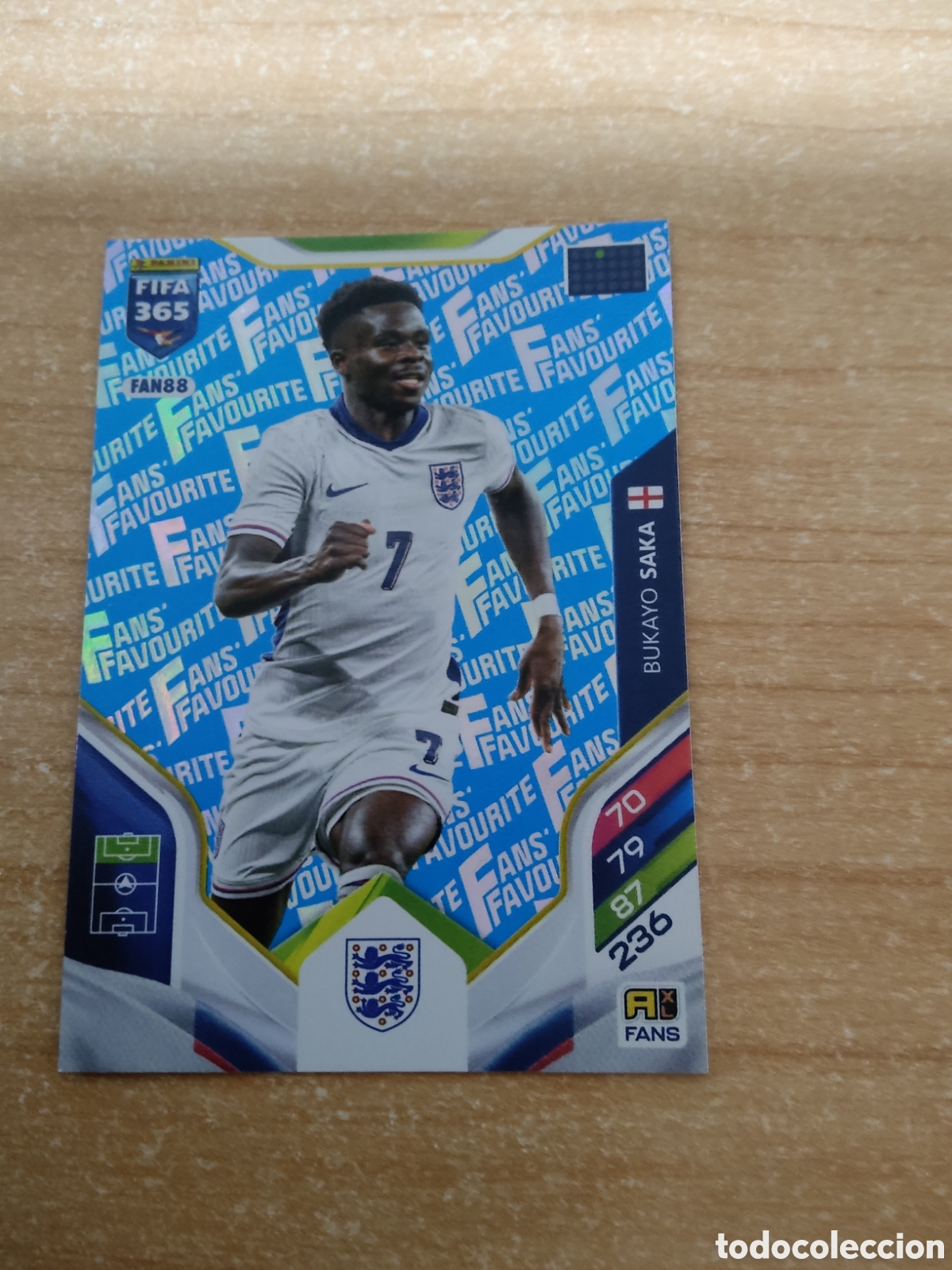 Cromos de f&uacute;tbol: FAN88 BUKAYO SAKA INGLATERRA AZUL FIFA 365 ADRENALYN 2026