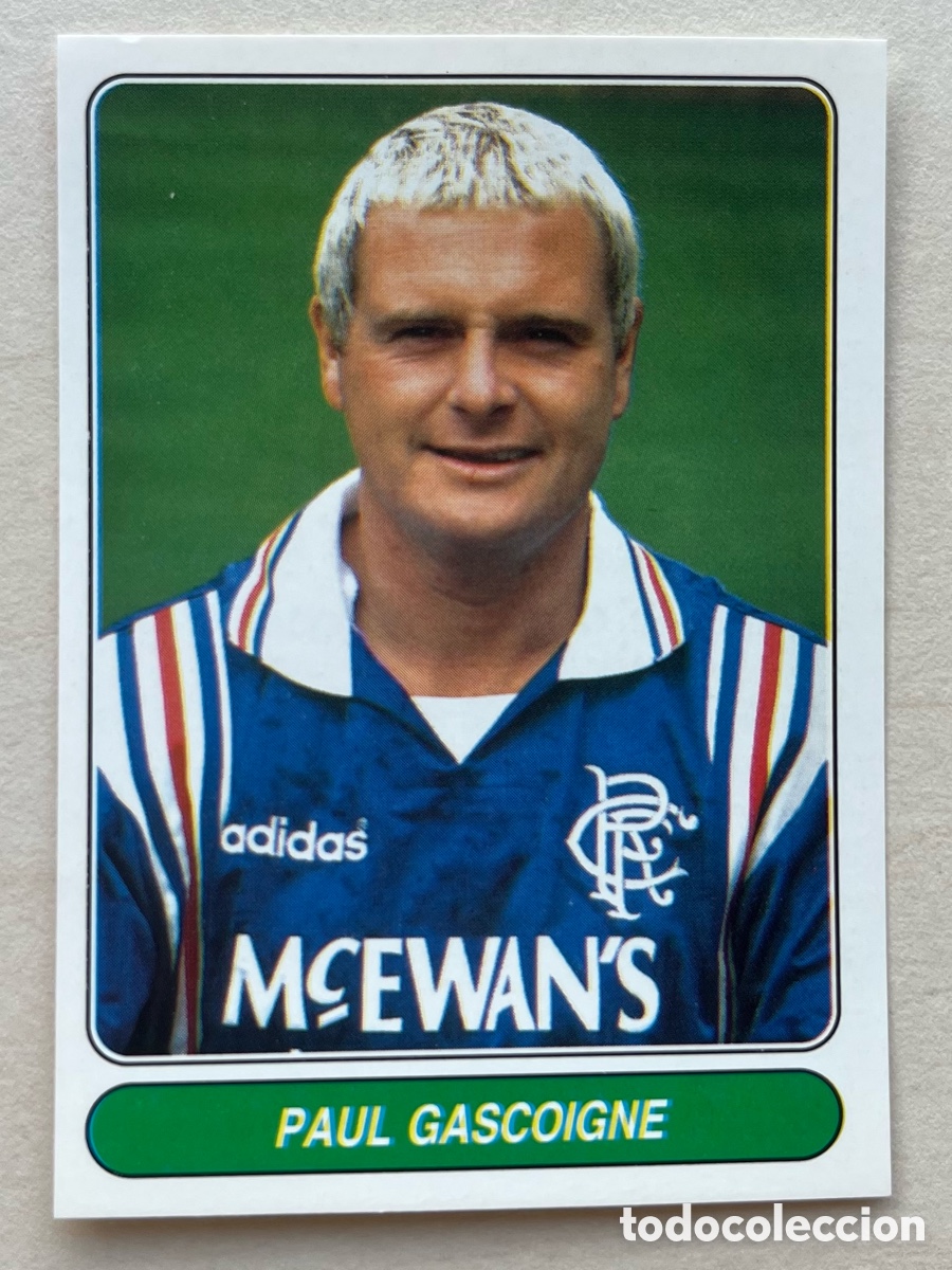 Cromos de f&uacute;tbol: Paul Gascoigne #64 European Stars 1996-97 - Rangers FC
