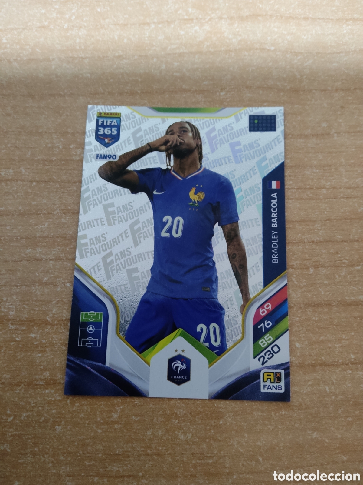 Cromos de f&uacute;tbol: FAN90 BARCOLA FRANCIA FIFA 365 ADRENALYN 2026