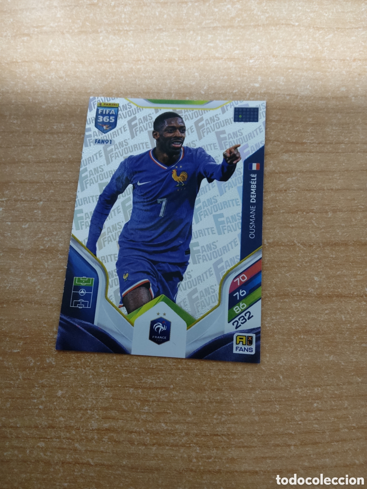 Cromos de f&uacute;tbol: FAN91 OUSMANE DEMBELE FRANCIA FIFA 365 ADRENALYN 2026