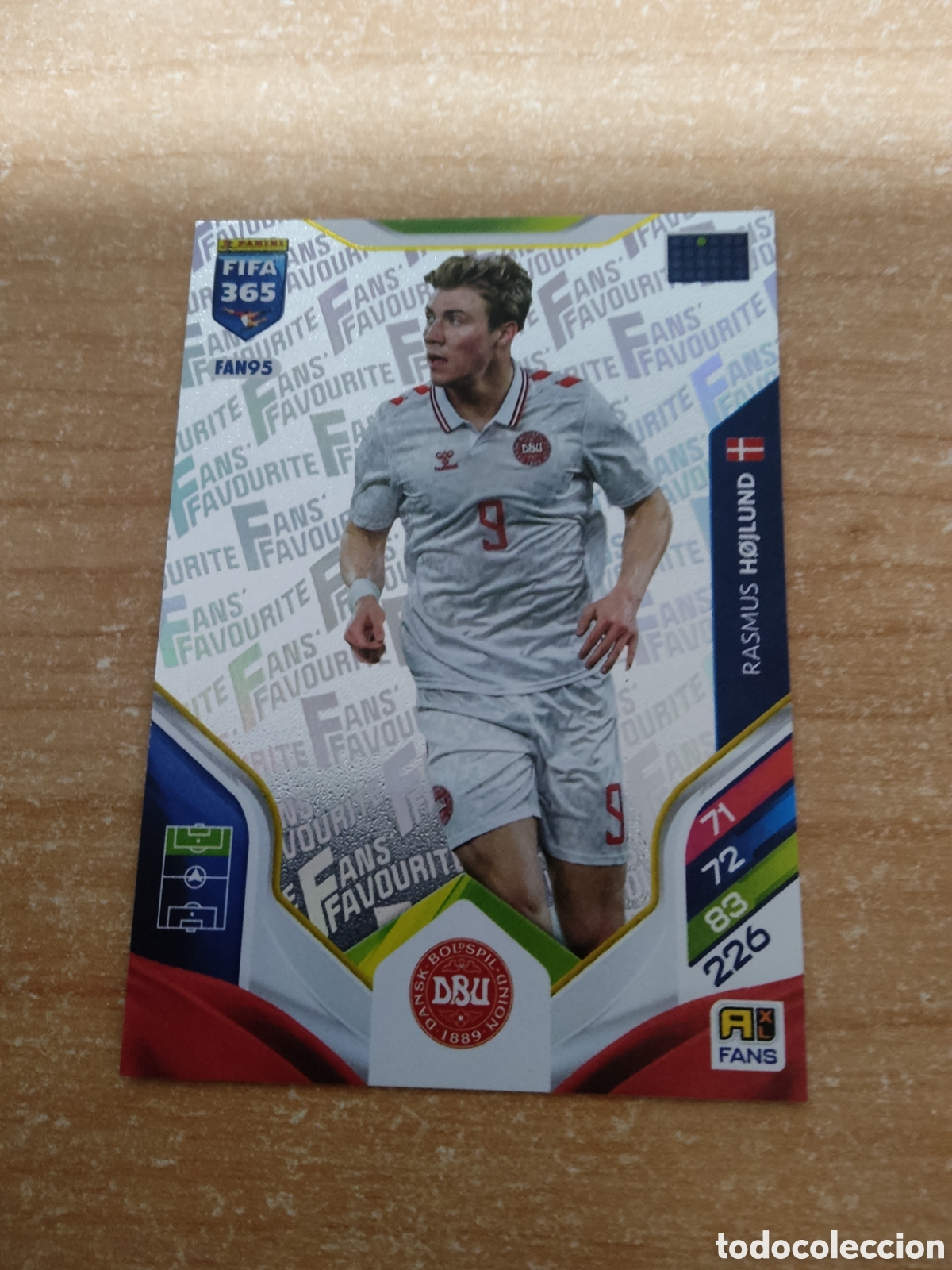 Cromos de f&uacute;tbol: FAN95 RASMUS HOJLUND DINAMARCA FIFA 365 ADRENALYN 2026