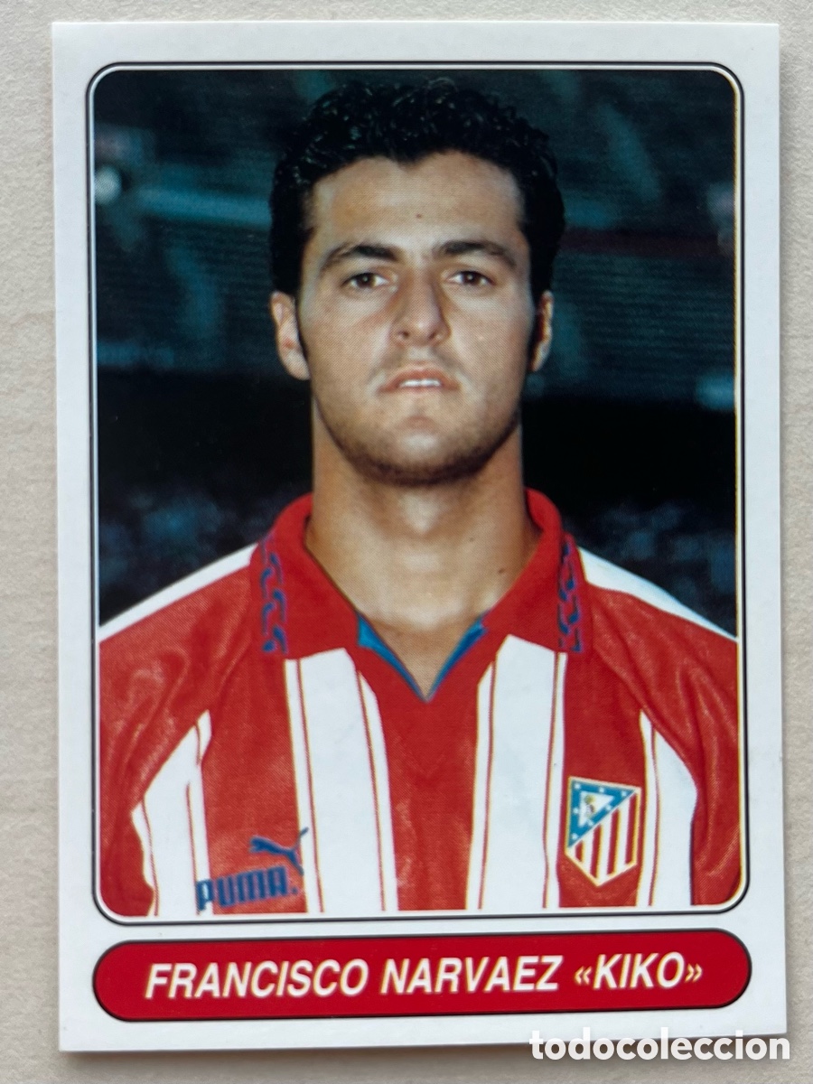 Cartes &agrave; collectionner de Football: Kiko Narv&aacute;ez #101 European Stars 1996-97 - Atl&eacute;tico de Madrid