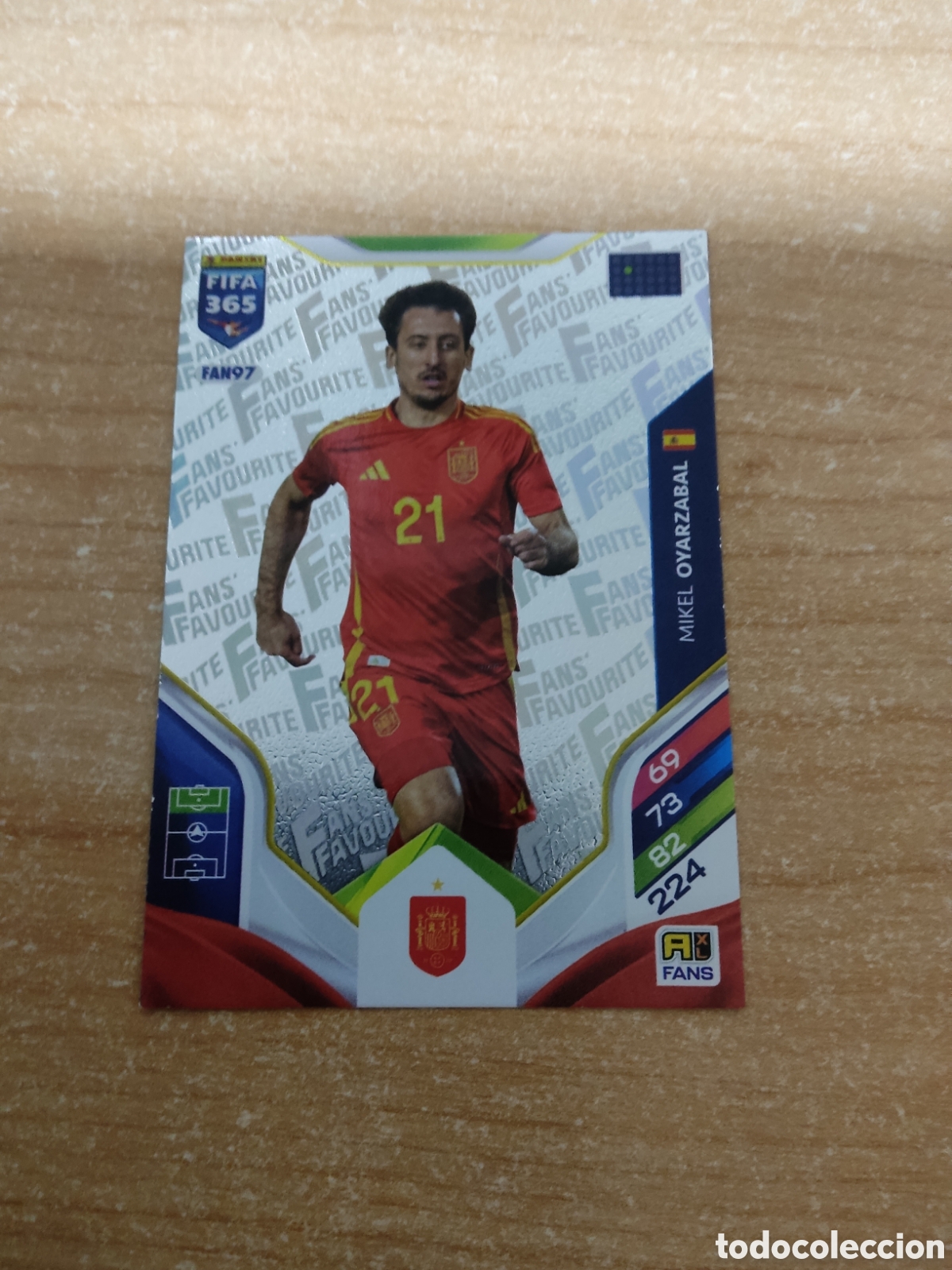 Cromos de f&uacute;tbol: FAN97 MIKEL OYARZABAL ESPA&Ntilde;A FIFA 365 ADRENALYN 2026