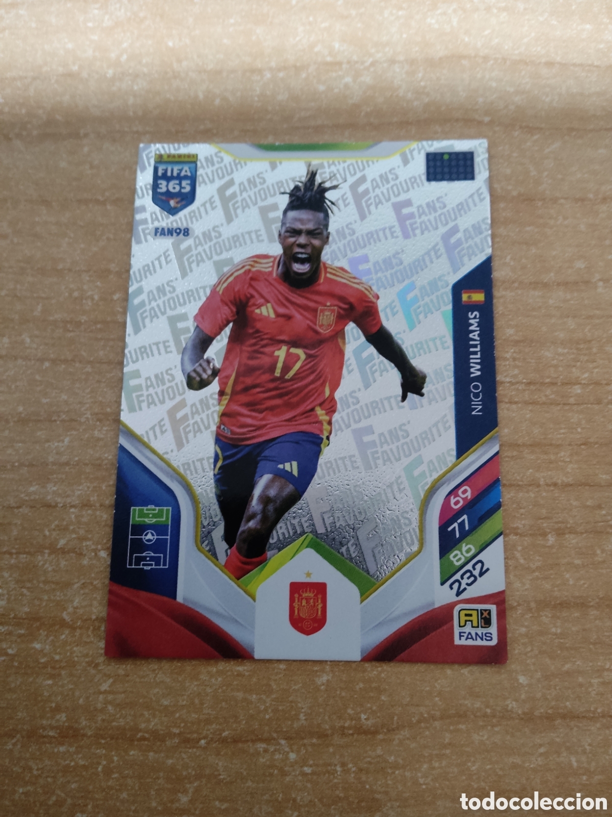 Cromos de f&uacute;tbol: FAN98 NICO WILLIAMS ESPA&Ntilde;A FIFA 365 ADRENALYN 2026