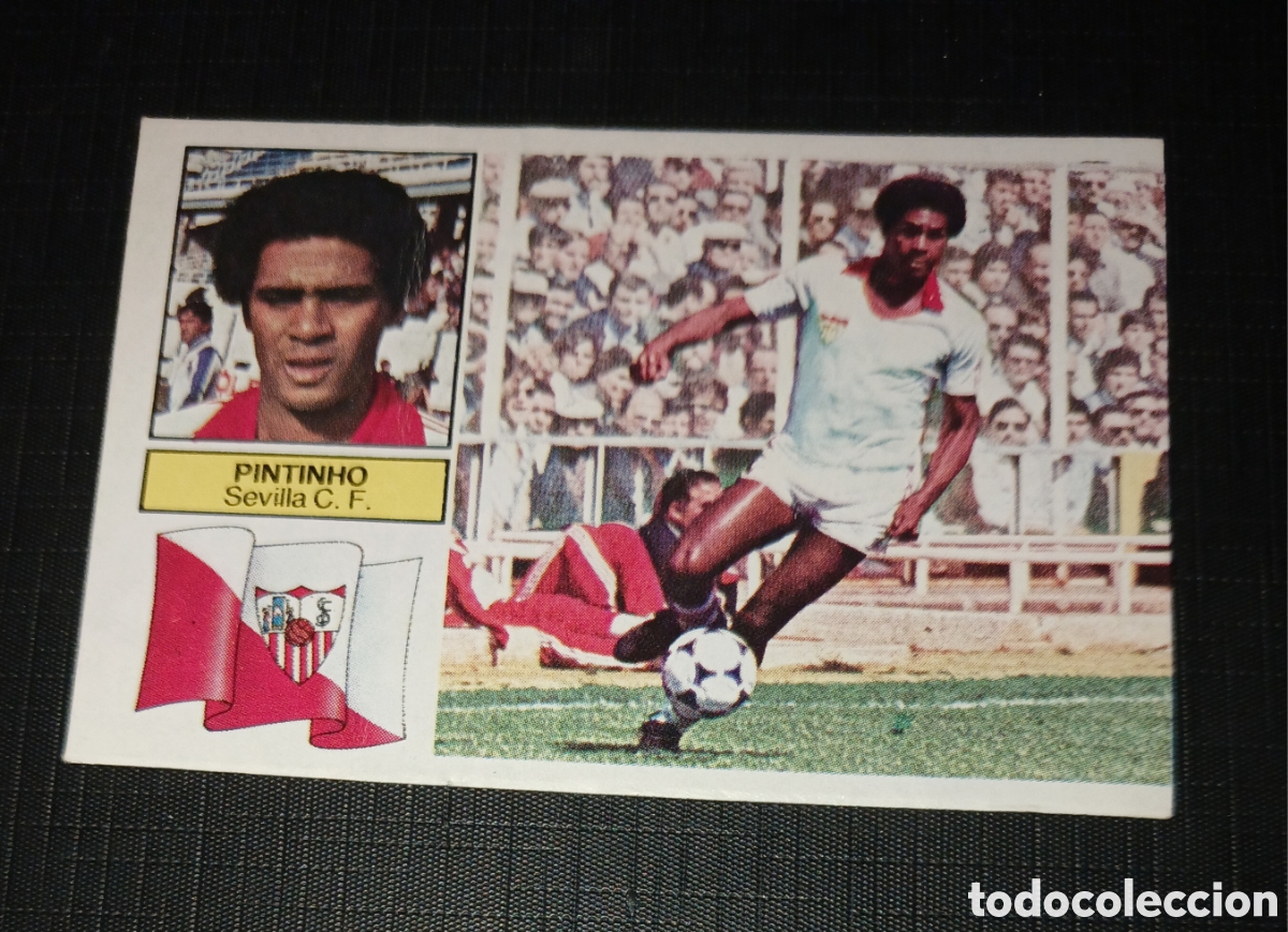 Cromos de f&uacute;tbol: Cromo Pintinho Sevilla C. F. Ed. Este Liga 1982 1983 82-83 Sin pegar, nunca pegado