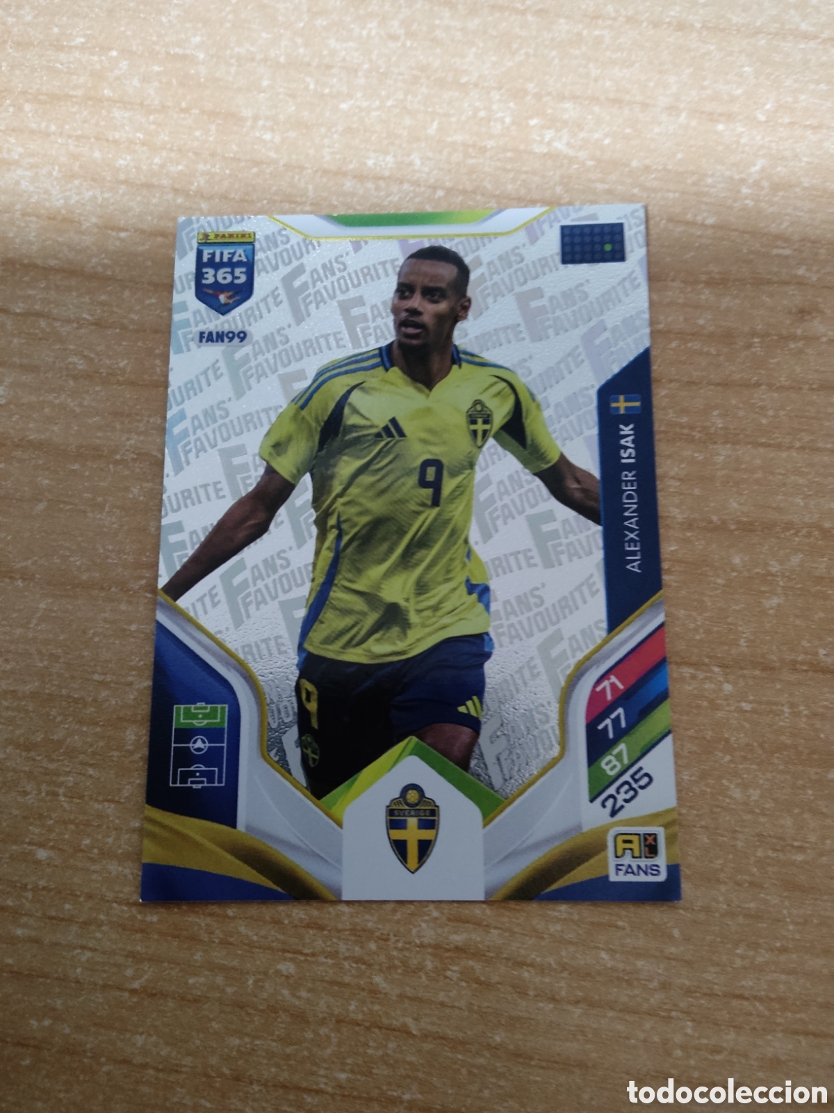 Cromos de f&uacute;tbol: FAN99 ALEXANDER ISAK SUECIA FIFA 365 ADRENALYN 2026