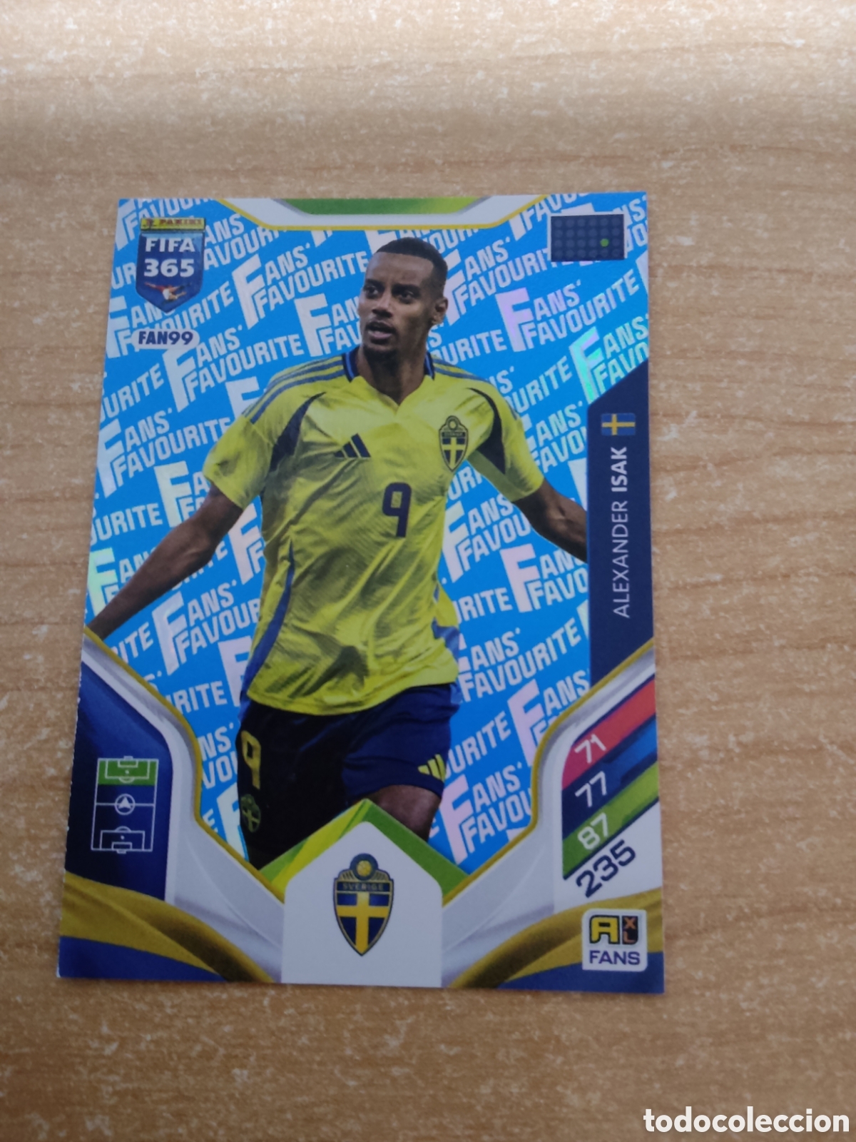 Cromos de f&uacute;tbol: FAN99 ALEXANDER ISAK SUECIA AZUL FIFA 365 ADRENALYN 2026