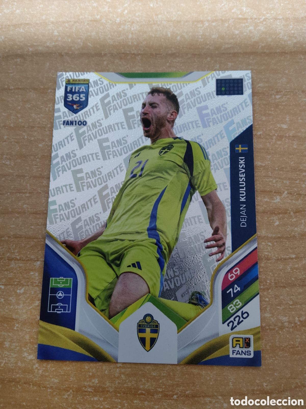 Cromos de f&uacute;tbol: FAN100 DEJAN KULUSEVSKI SUECIA FIFA 365 ADRENALYN 2026