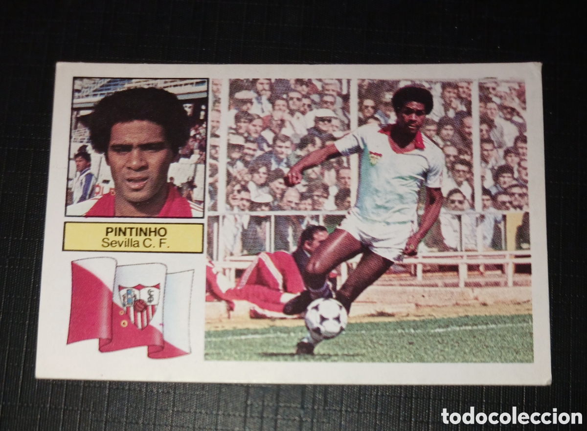 Cromos de f&uacute;tbol: Cromo Pintinho Sevilla C. F. Ed. Este Liga 1982 1983 82-83 Sin pegar, nunca pegado
