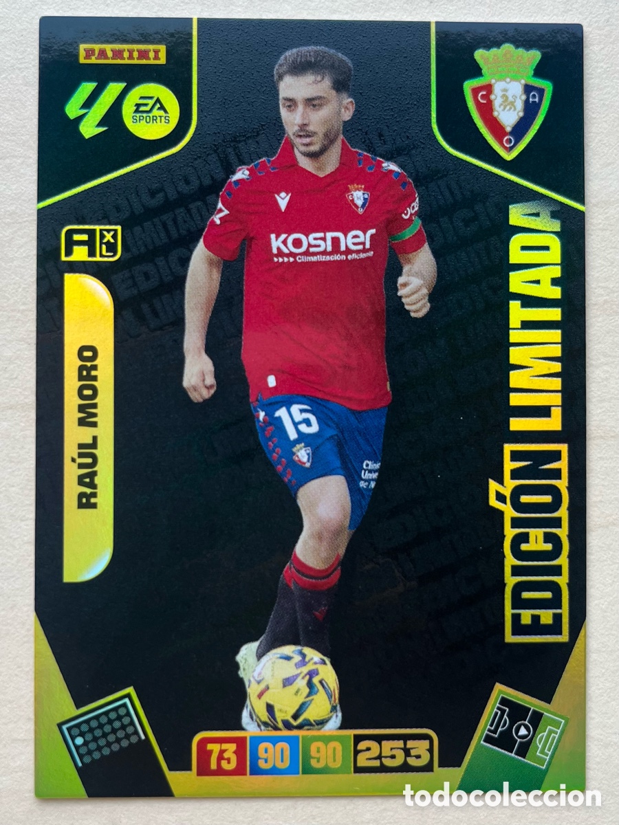Cromos de f&uacute;tbol: Ra&uacute;l Moro Edici&oacute;n Limitada Adrenalyn XL 2025-26 - Osasuna