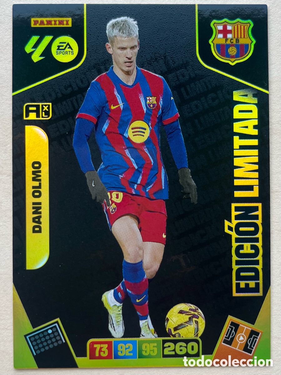 Cartes &agrave; collectionner de Football: Dani Olmo Edici&oacute;n Limitada Adrenalyn XL 2025-26 - FC Barcelona