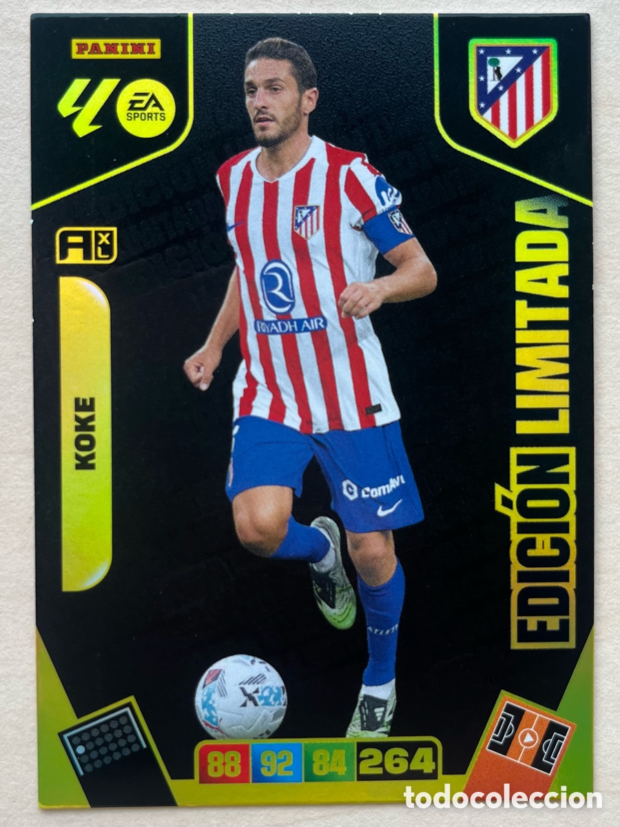 Cromos de f&uacute;tbol: Koke Edici&oacute;n Limitada Adrenalyn XL 2025-26 - Atl&eacute;tico de Madrid