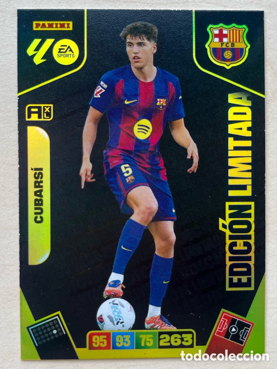 Cromos de f&uacute;tbol: Pau Cubars&iacute; Edici&oacute;n Limitada Adrenalyn XL 2025-26 - FC Barcelona