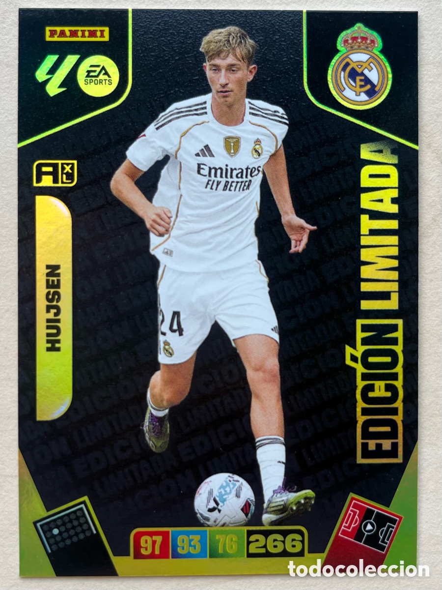 Cromos de f&uacute;tbol: Huijsen Edici&oacute;n Limitada Adrenalyn XL 2025-26 - Real Madrid