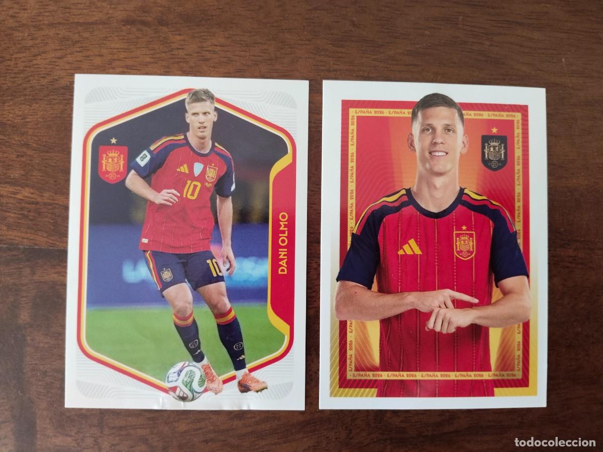 Cromos de f&uacute;tbol: Dani Olmo. Mundial 2026. 47 y 48.