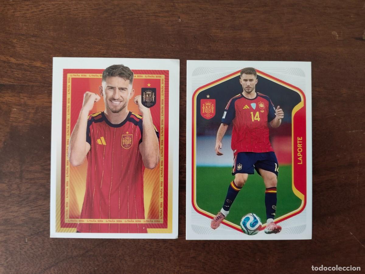 Cromos de f&uacute;tbol: Laporte. Mundial 2026. 19 y 20.