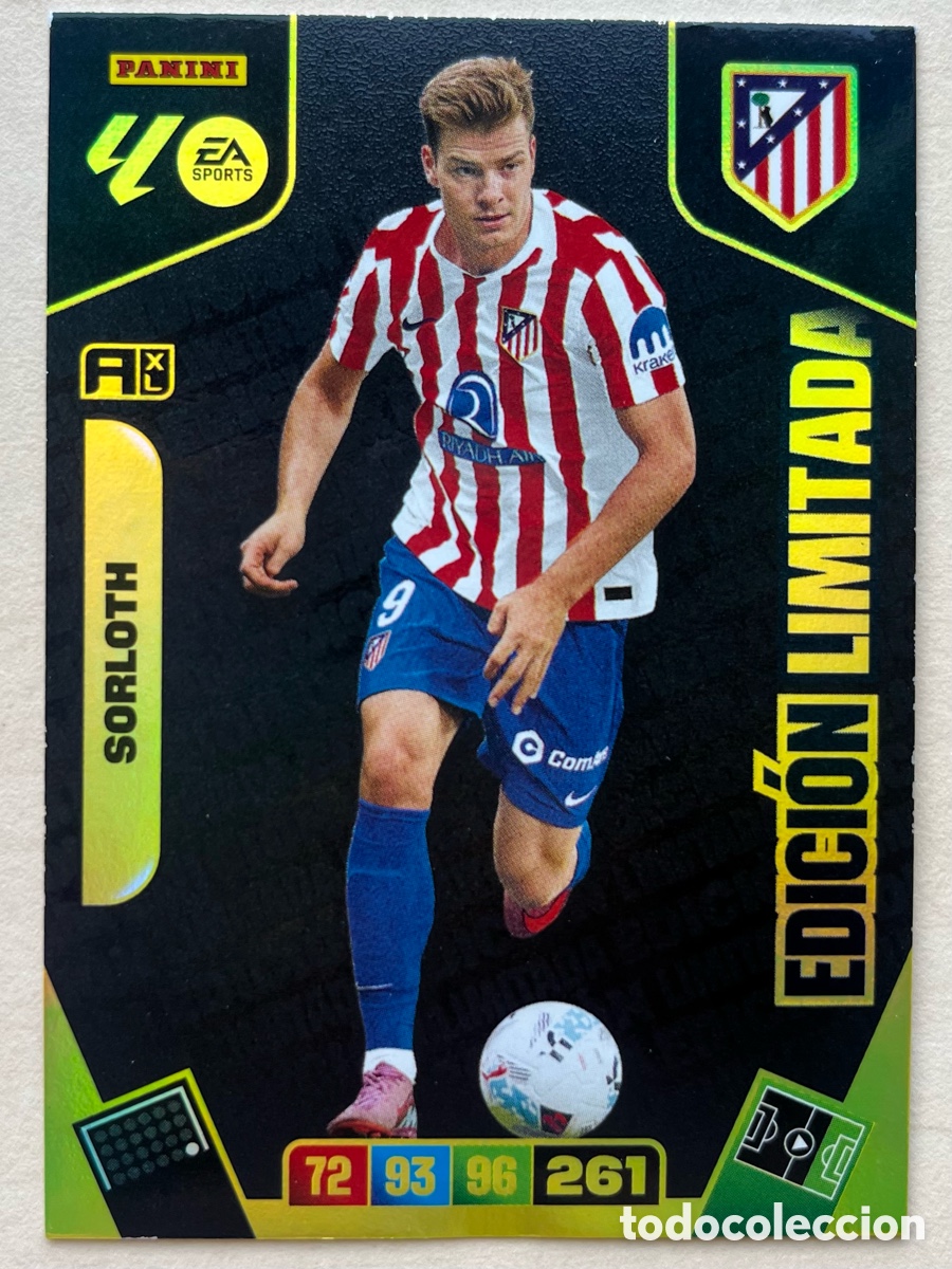 Cromos de f&uacute;tbol: Sorloth Edici&oacute;n Limitada Adrenalyn XL 2025-26 - Atl&eacute;tico de Madrid