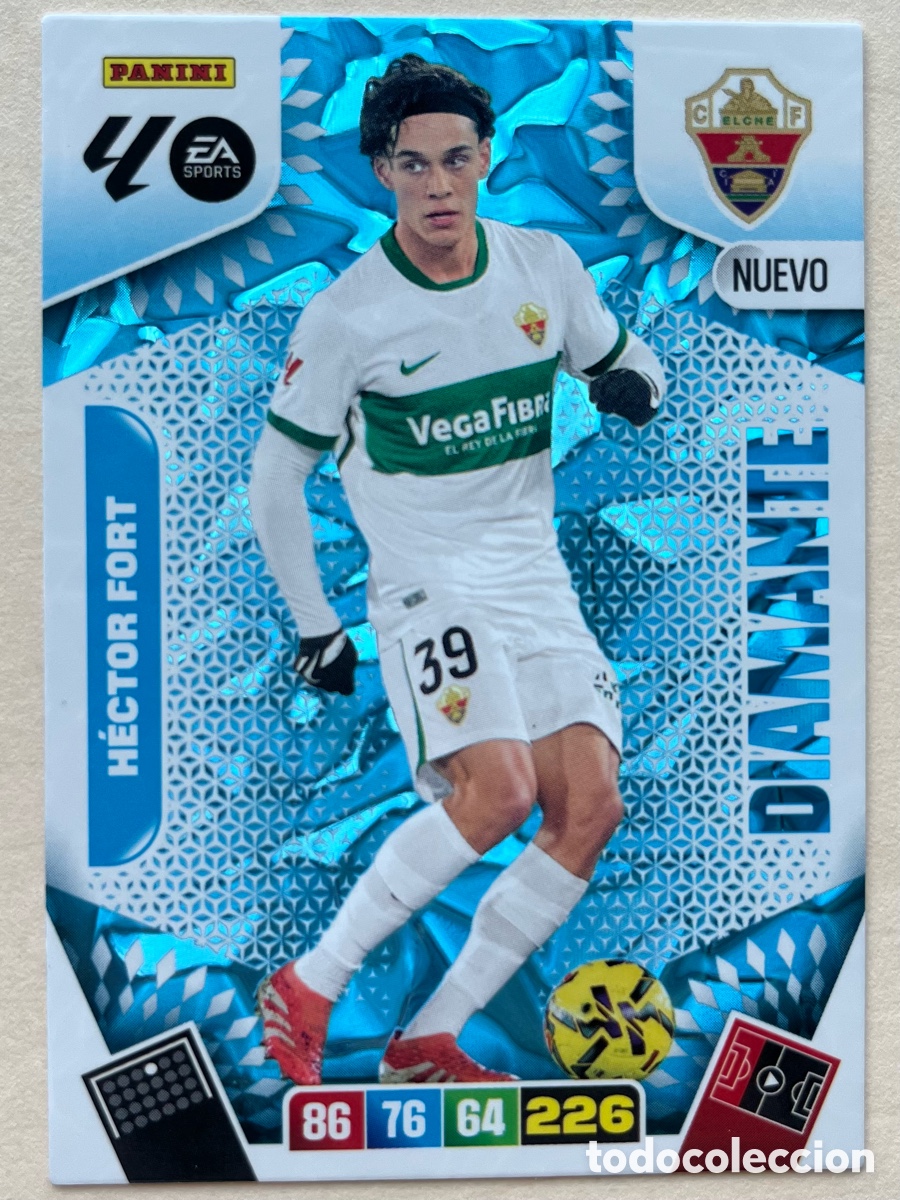 Cromos de f&uacute;tbol: H&eacute;ctor Fort Nuevo Diamante Adrenalyn XL 2025-26 - Elche