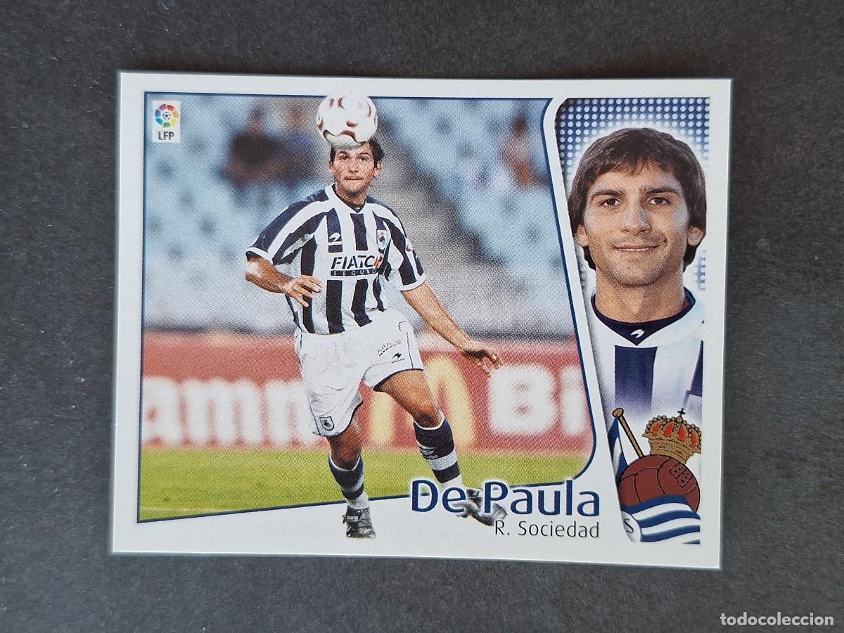 Cromos de f&uacute;tbol: L5 DE PAULA REAL SOCIEDAD LIGA ESTE 2004 2005 04 05 NUNCA PEGADO SIN PEGAR