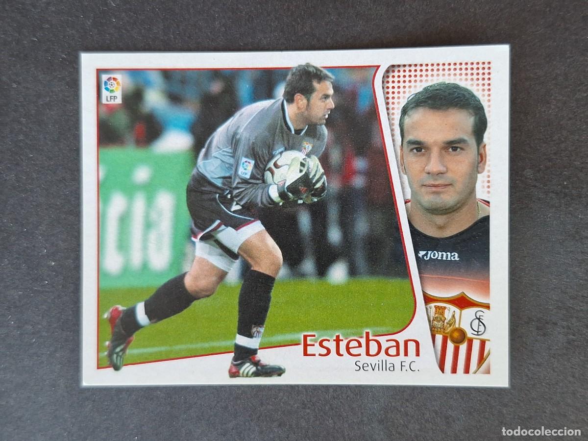 Cromos de f&uacute;tbol: L5 ESTEBAN SEVILLA F. C. LIGA ESTE 2004 2005 04 05 NUNCA PEGADO SIN PEGAR