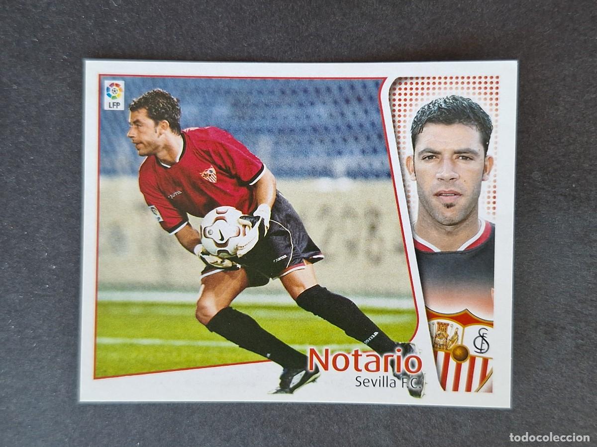 Cromos de f&uacute;tbol: L5 NOTARIO SEVILLA F. C. LIGA ESTE 2004 2005 04 05 NUNCA PEGADO SIN PEGAR