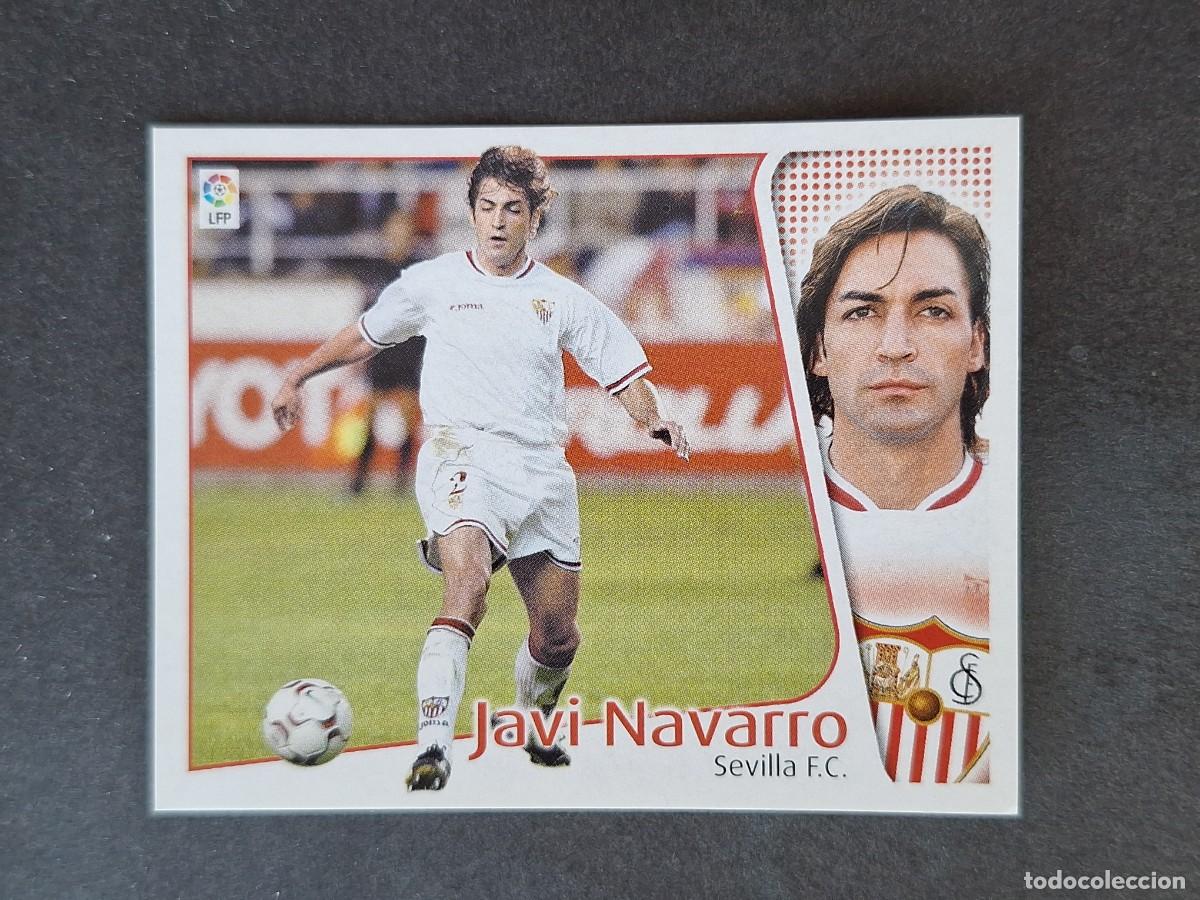 Cromos de f&uacute;tbol: L5 JAVI NAVARRO SEVILLA F. C. LIGA ESTE 2004 2005 04 05 NUNCA PEGADO SIN PEGAR