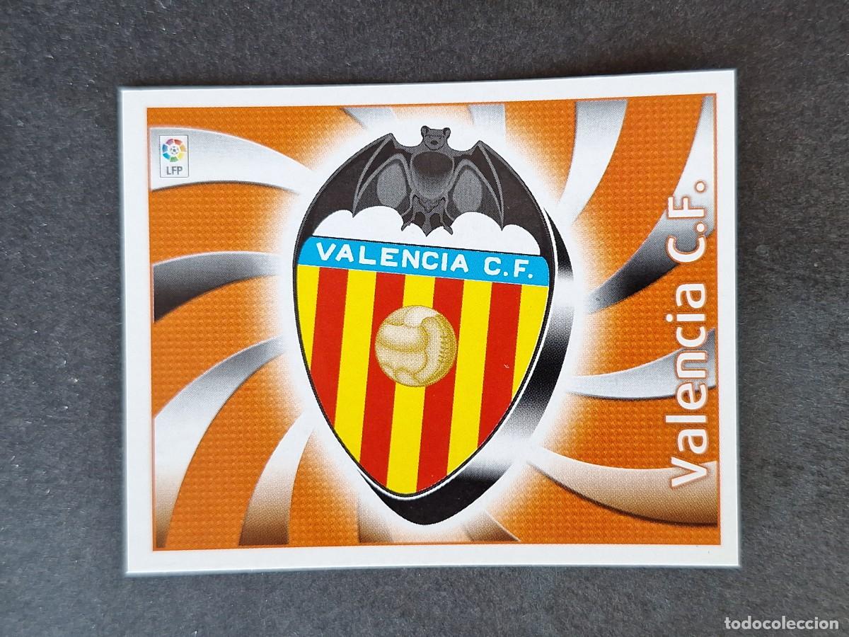 Cromos de f&uacute;tbol: L5 ESCUDO VALENCIA C. F. LIGA ESTE 2004 2005 04 05 NUNCA PEGADO SIN PEGAR