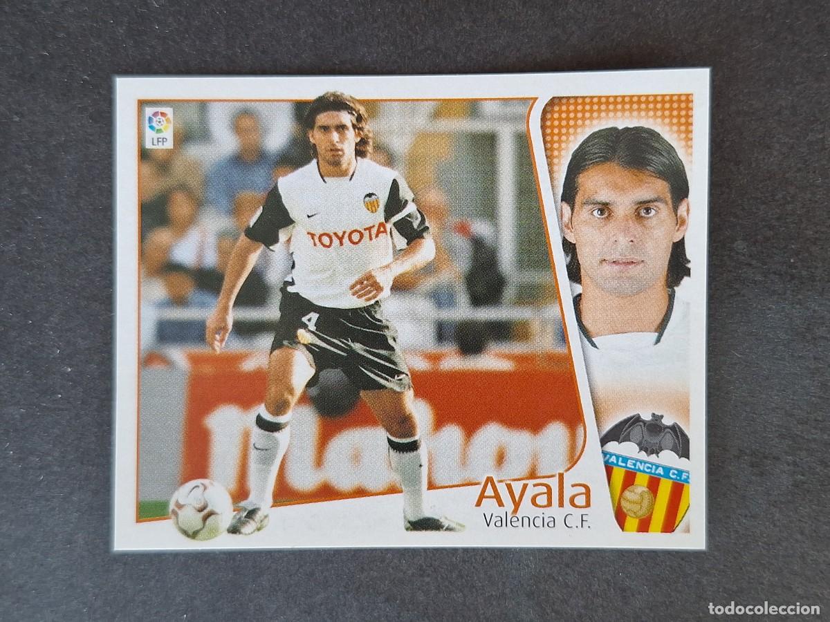 Cromos de f&uacute;tbol: L5 AYALA VALENCIA C. F. LIGA ESTE 2004 2005 04 05 NUNCA PEGADO SIN PEGAR