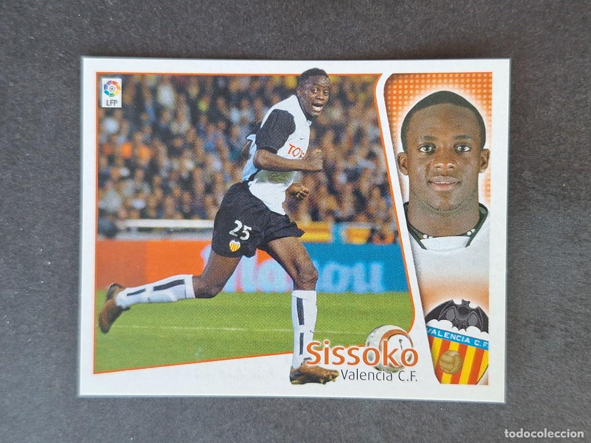 Cartes &agrave; collectionner de Football: L5 SISSOKO VALENCIA C. F. LIGA ESTE 2004 2005 04 05 NUNCA PEGADO SIN PEGAR