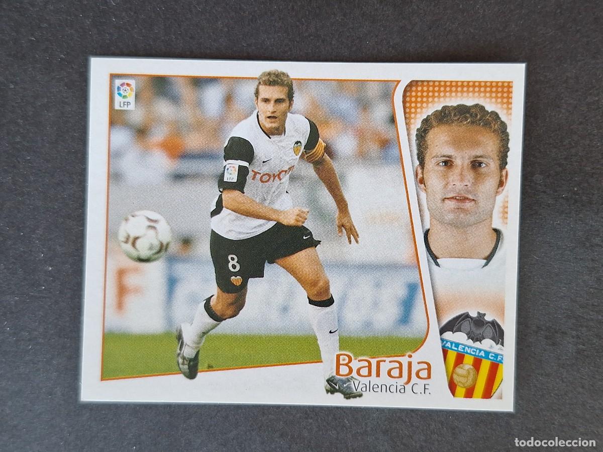Cartes &agrave; collectionner de Football: L5 BARAJA VALENCIA C. F. LIGA ESTE 2004 2005 04 05 NUNCA PEGADO SIN PEGAR