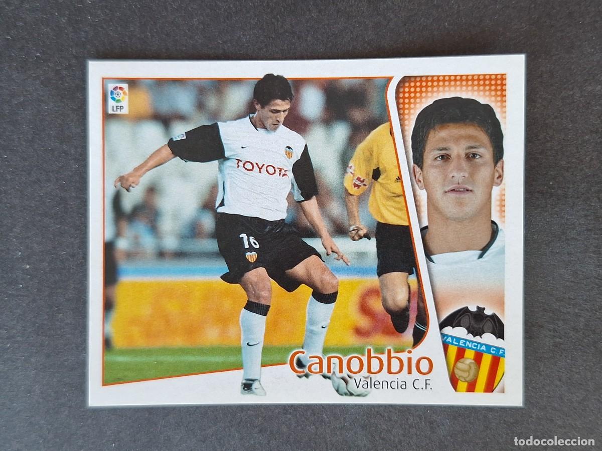 Cartes &agrave; collectionner de Football: L5 CANOBBIO VALENCIA C. F. LIGA ESTE 2004 2005 04 05 NUNCA PEGADO SIN PEGAR