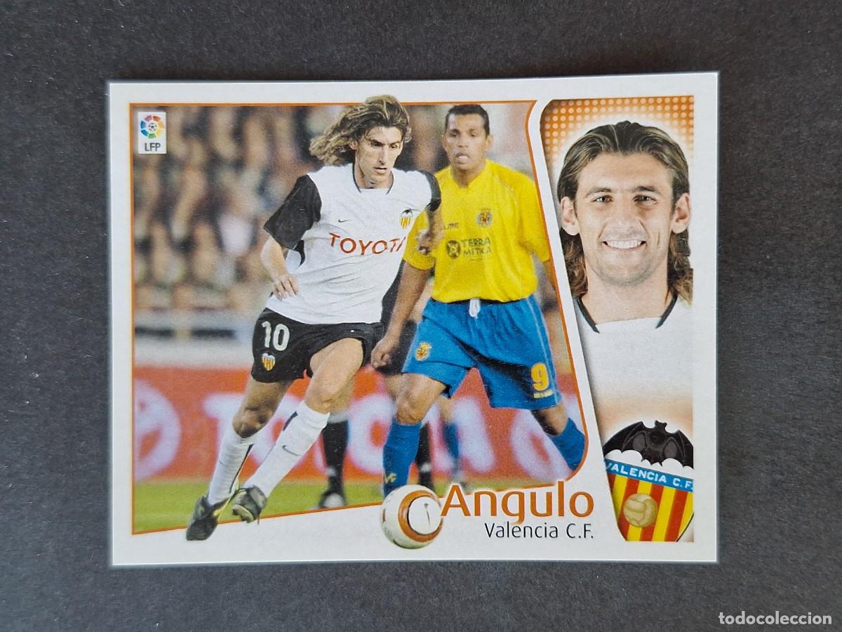 Cartes &agrave; collectionner de Football: L5 ANGULO VALENCIA C. F. LIGA ESTE 2004 2005 04 05 NUNCA PEGADO SIN PEGAR