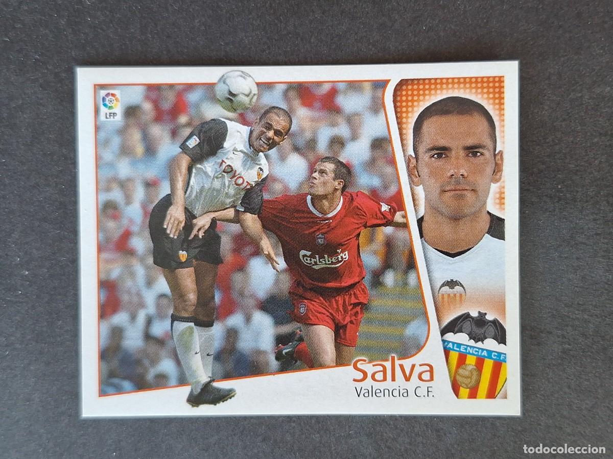 Cartes &agrave; collectionner de Football: L5 SALVA VALENCIA C. F. LIGA ESTE 2004 2005 04 05 NUNCA PEGADO SIN PEGAR