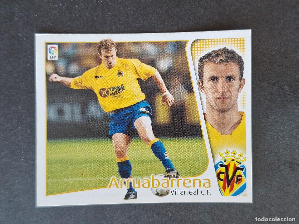 Cromos de f&uacute;tbol: L5 ARRUABARRENA VILLARREAL C. F. LIGA ESTE 2004 2005 04 05 NUNCA PEGADO SIN PEGAR