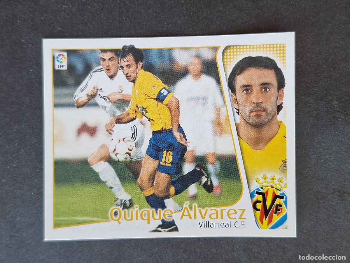 Cromos de f&uacute;tbol: L5 QUIQUE ALVAREZ VILLARREAL C. F. LIGA ESTE 2004 2005 04 05 NUNCA PEGADO SIN PEGAR