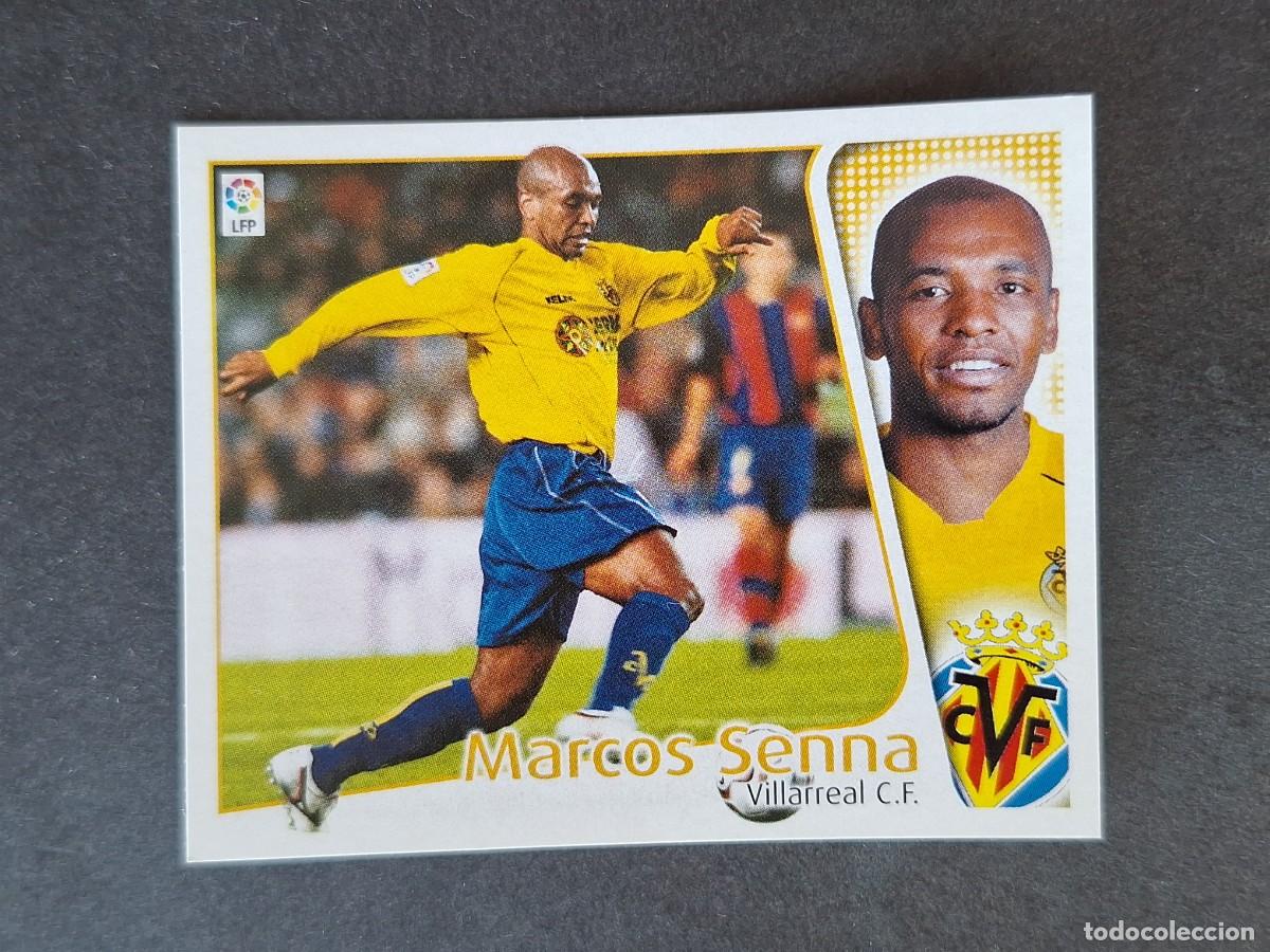 Cromos de f&uacute;tbol: L5 MARCOS SENNA VILLARREAL C. F. LIGA ESTE 2004 2005 04 05 NUNCA PEGADO SIN PEGAR
